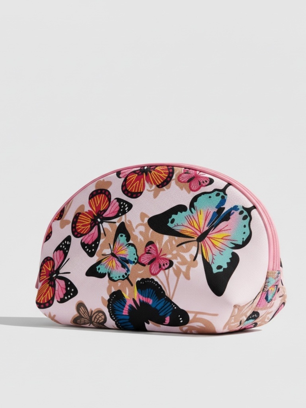 Butterfly Cosmetic Bag Set | Zipper Makeup Pouch Duo | Travel Toiletry Organizer - Picture 3 of 6